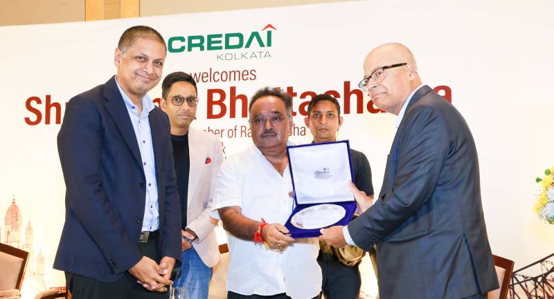 CREDAI Kolkata felicitates Shri Samik Bhattacharya, State President, BJP 