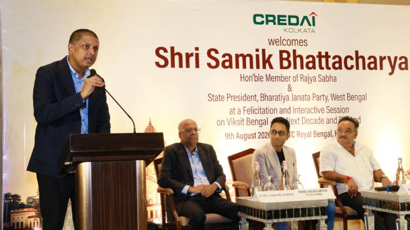 CREDAI Kolkata felicitates Shri Samik Bhattacharya, State President, BJP 