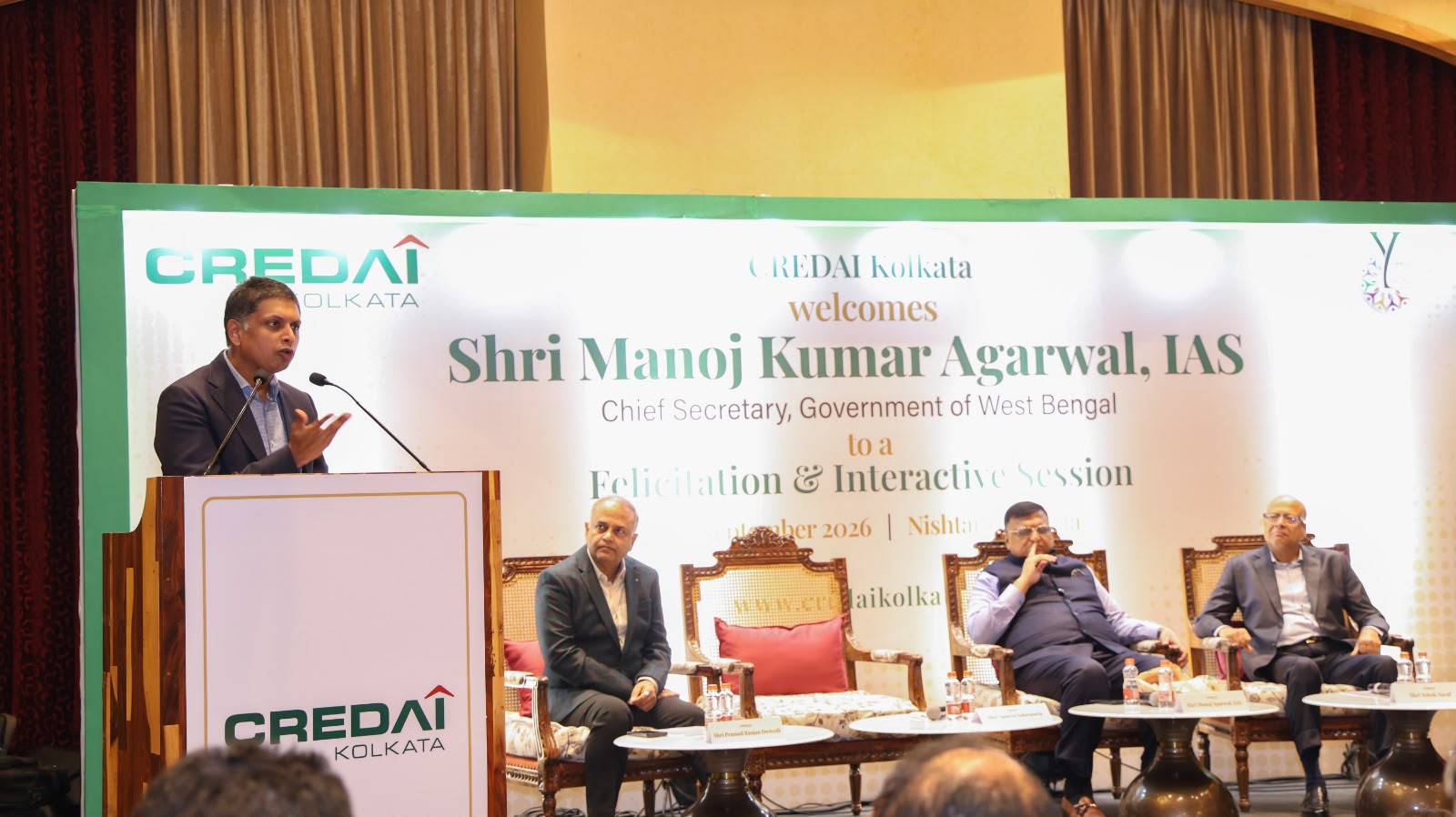 Felicitation of Shri Manoj Kumar Agarwal, IAS, Chief Secretary, GoWB by CREDAI Kolkata