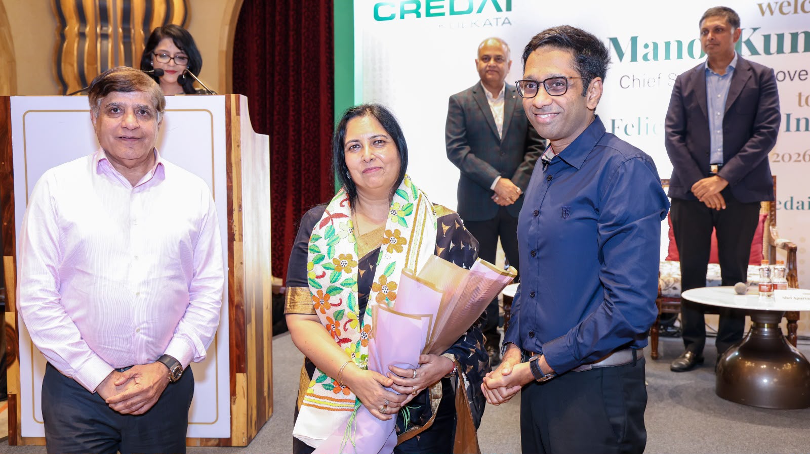Felicitation of Shri Manoj Kumar Agarwal, IAS, Chief Secretary, GoWB by CREDAI Kolkata