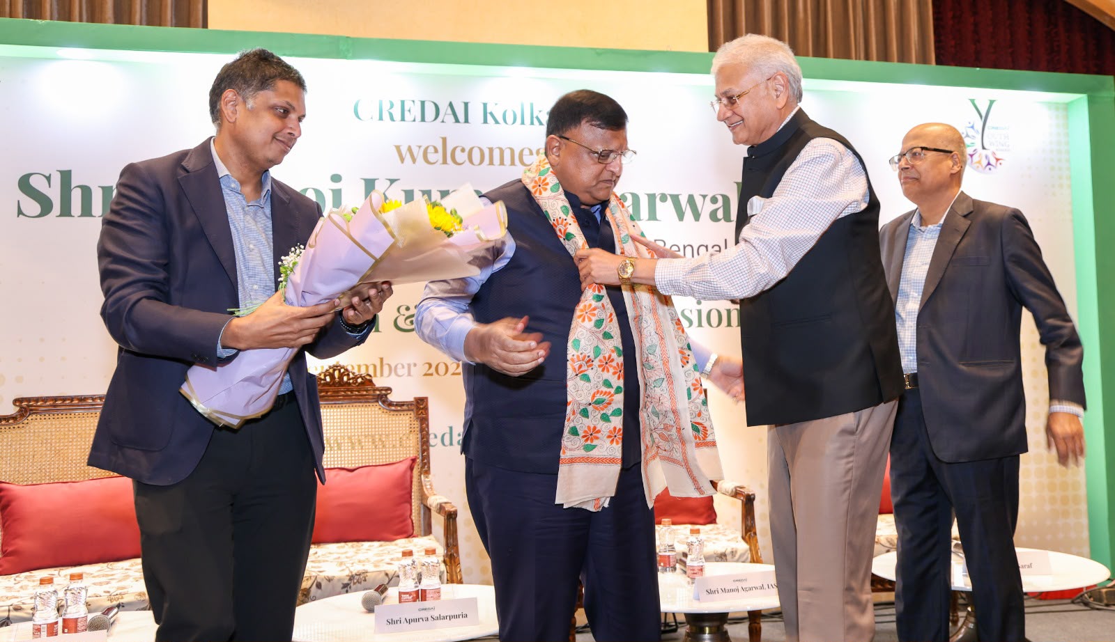 Felicitation of Shri Manoj Kumar Agarwal, IAS, Chief Secretary, GoWB by CREDAI Kolkata
